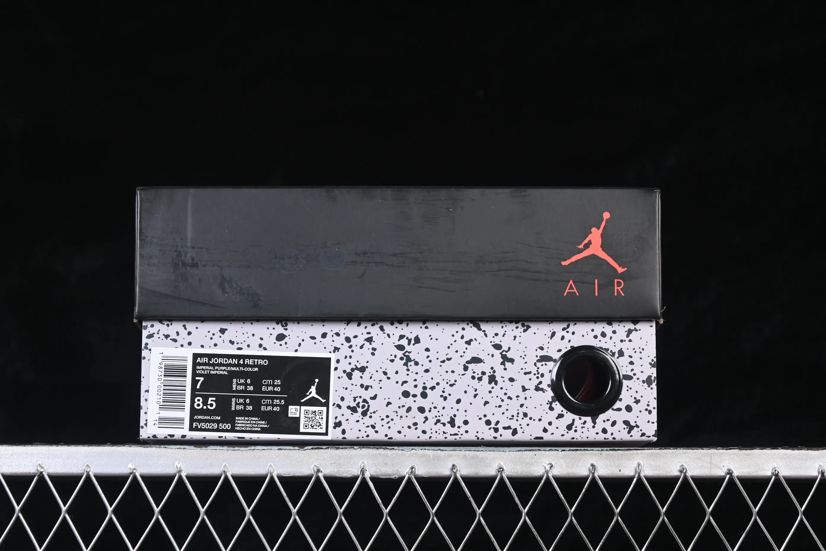 All categories Air Jordan Jordan series basketball shoes Air Jordan 4 Air Jordan 4 Retro "Lakers" AJ4 Joe 4 Lakers Purple Gold FV5029-500